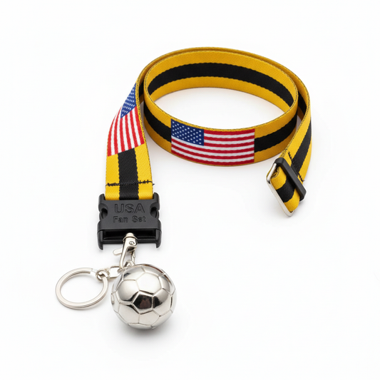Fan Keychain & Lanyard Set - United States