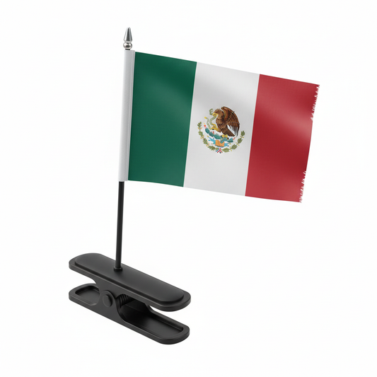 Car Flag Window Clip - Mexico