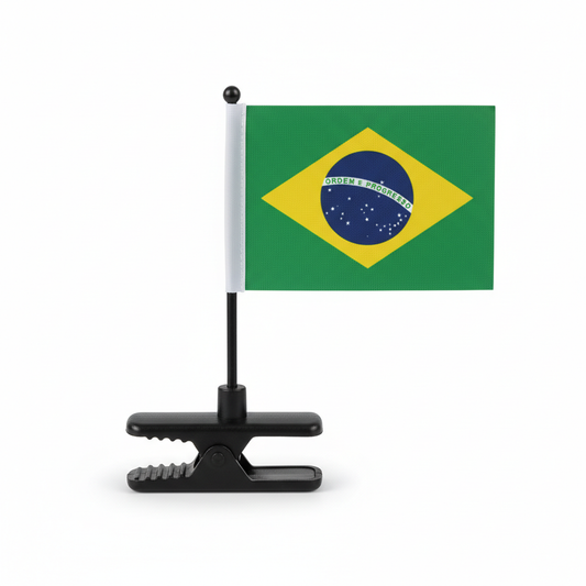 Car Flag Window Clip - Brazil