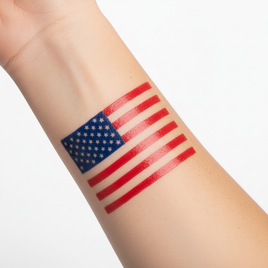 Temporary Flag Tattoos - United States