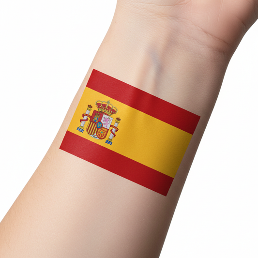 Temporary Flag Tattoos - Spain