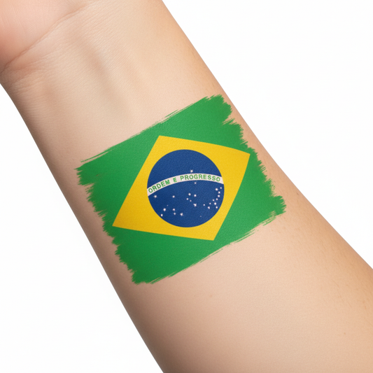 Temporary Flag Tattoos - Brazil