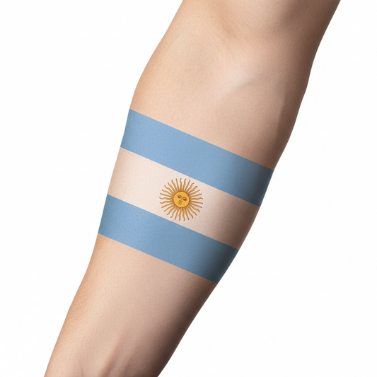Temporary Flag Tattoos - Argentina