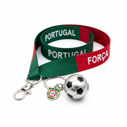 Fan Keychain & Lanyard Set - Portugal