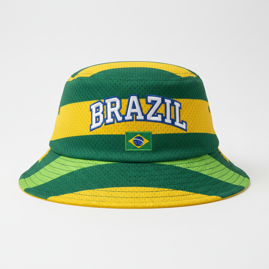 Jersey Style Bucket Hat - Brazil