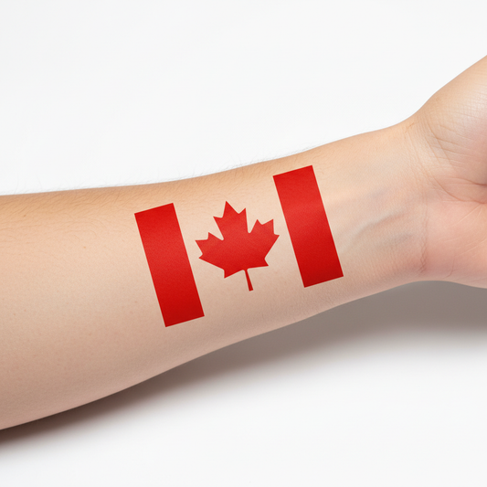 Temporary Flag Tattoos - Canada