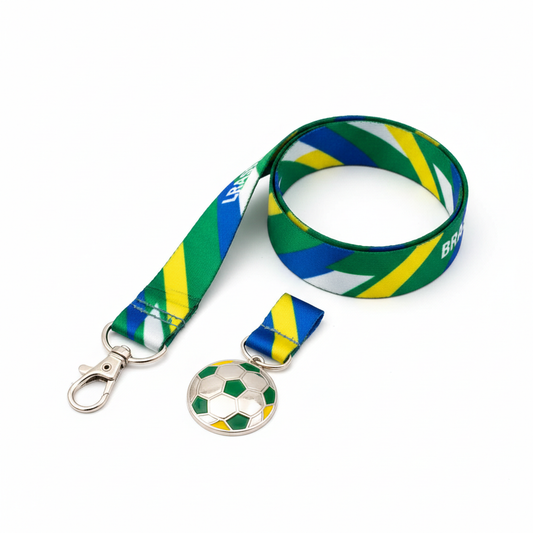 Fan Keychain & Lanyard Set - Brazil