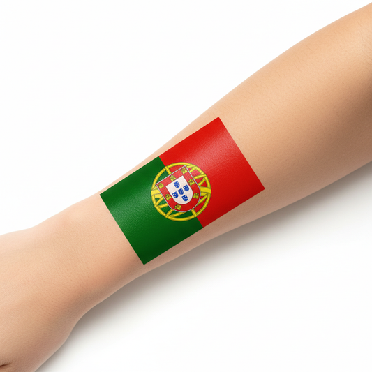 Temporary Flag Tattoos - Portugal