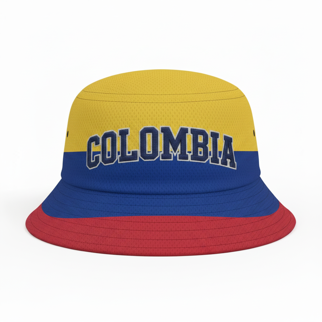Jersey Style Bucket Hat - Colombia