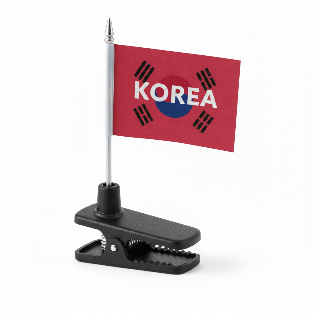 Car Flag Window Clip - Korea Republic