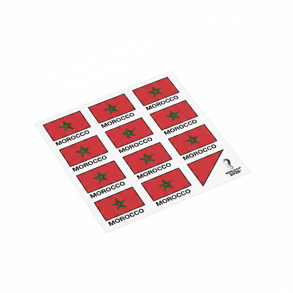 Temporary Flag Tattoos - Morocco