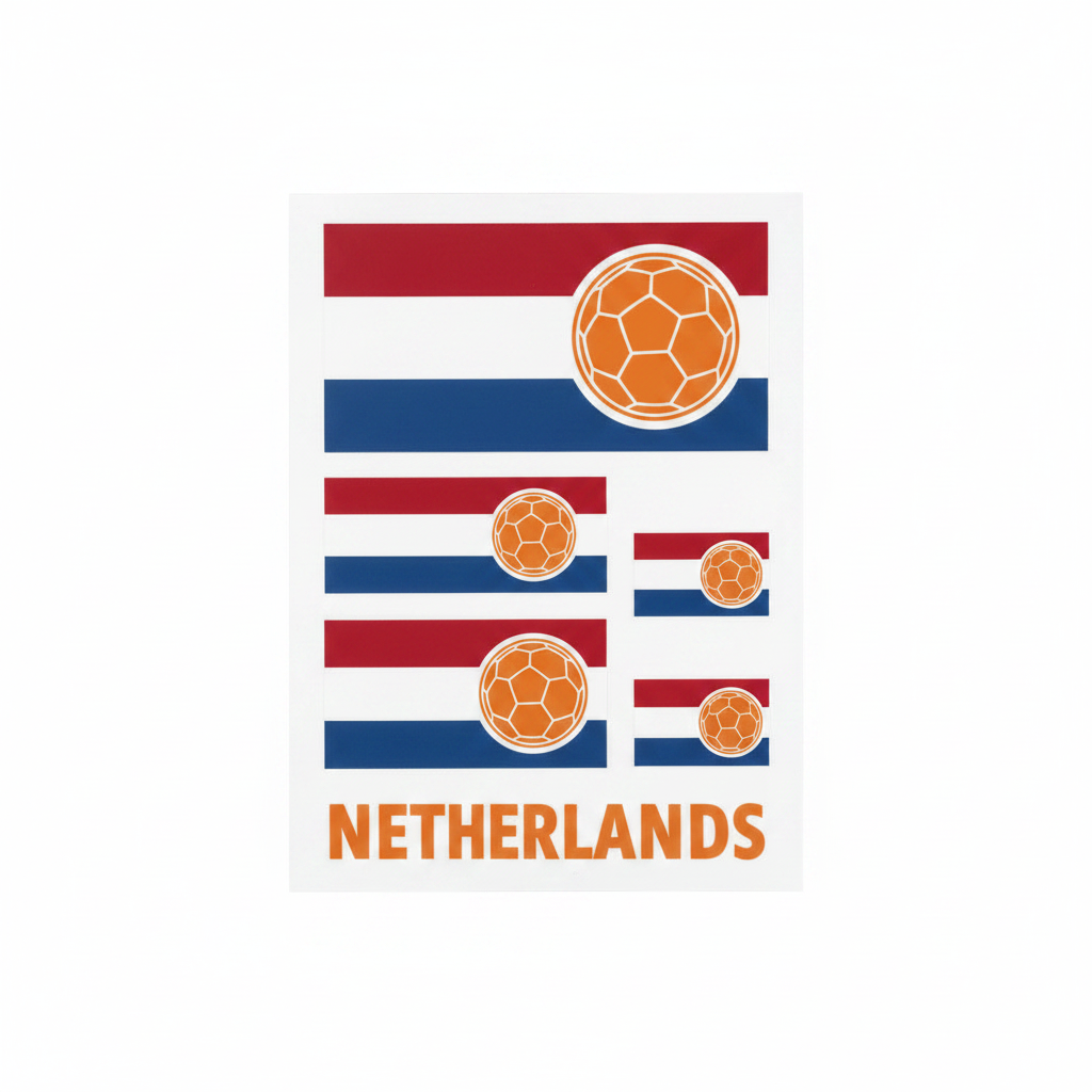 Temporary Flag Tattoos - Netherlands