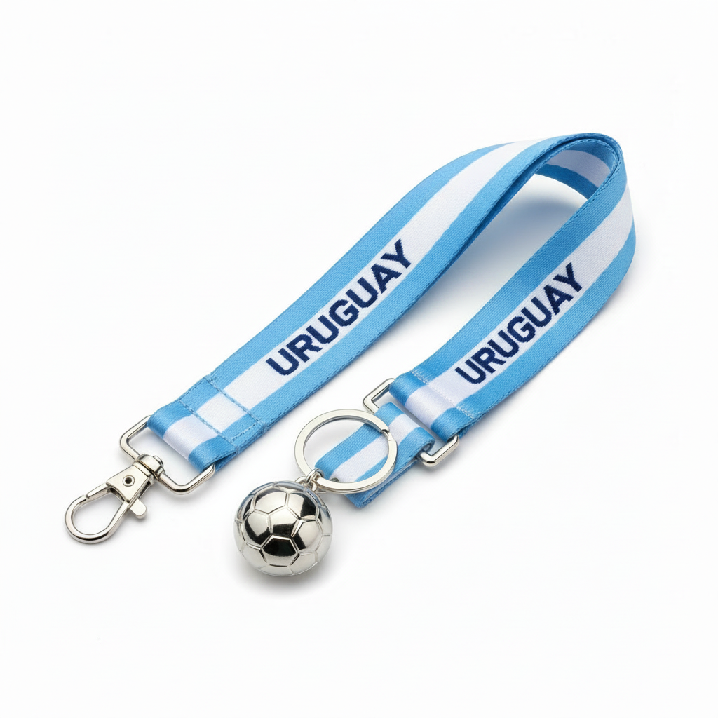 Fan Keychain & Lanyard Set - Uruguay