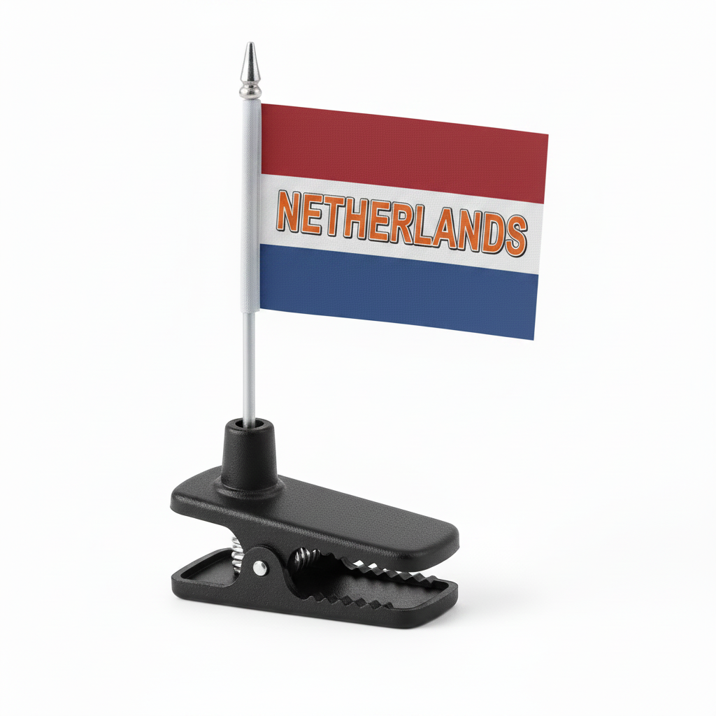 Car Flag Window Clip - Netherlands