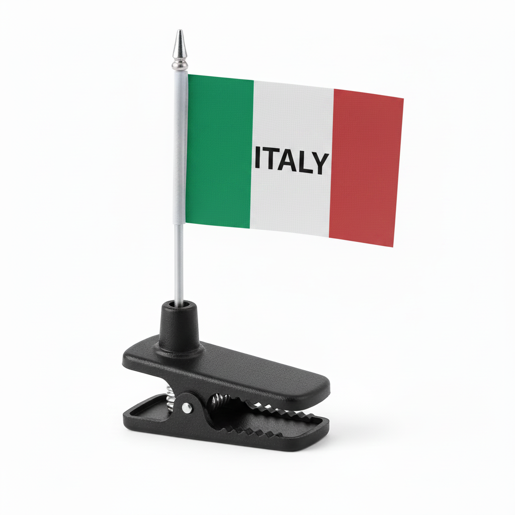 Car Flag Window Clip - Italy