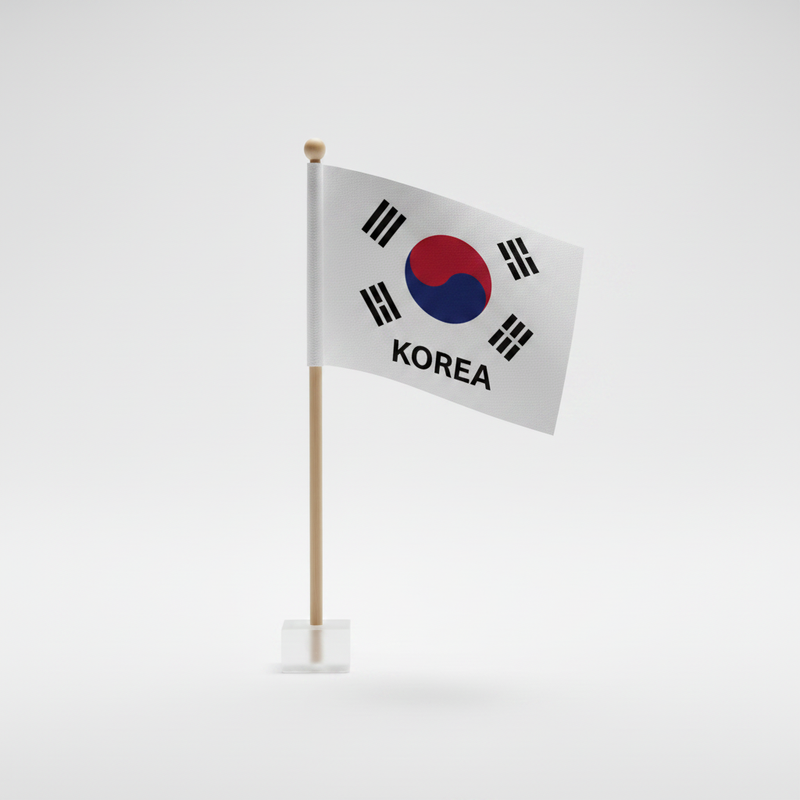 Mini Flag on Stick - Korea Republic