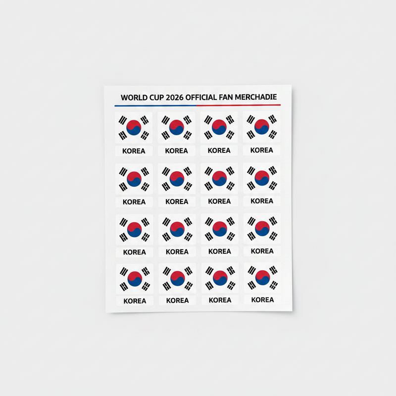 Temporary Flag Tattoos - Korea Republic