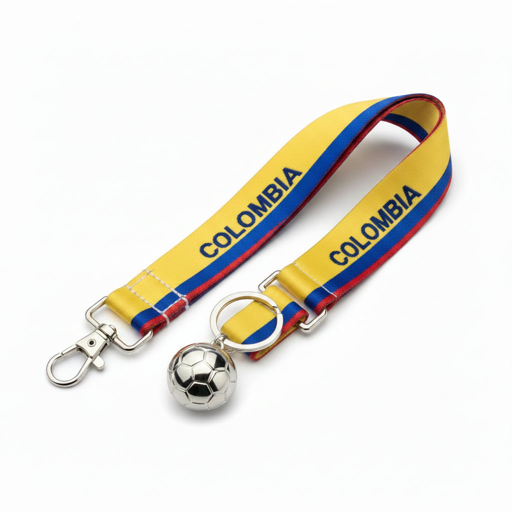 Fan Keychain & Lanyard Set - Colombia